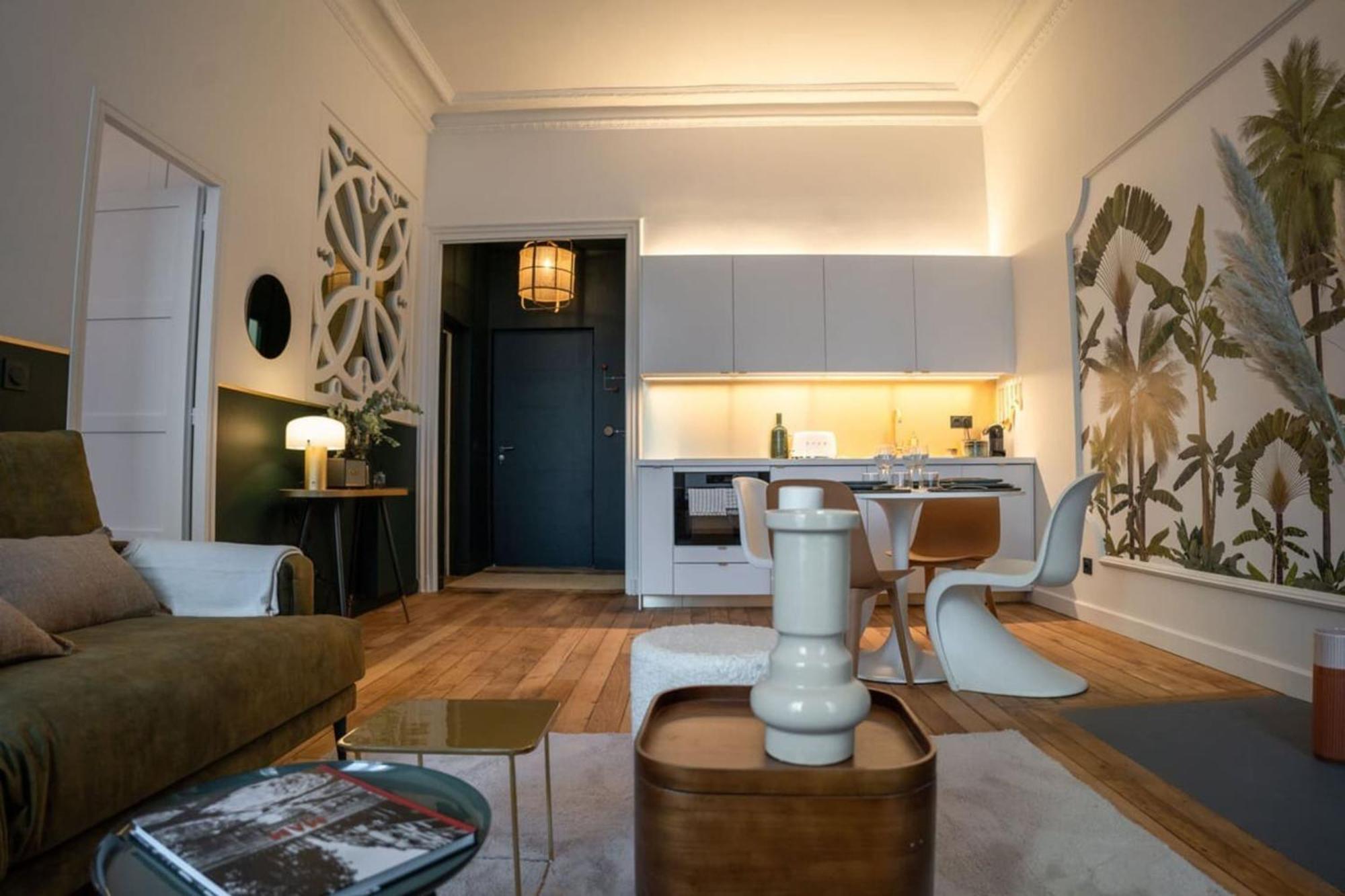 Beige Hospitalite - Coco - Hypercentre-2Chambres-Parking-Zen Saint-Etienne  Luaran gambar