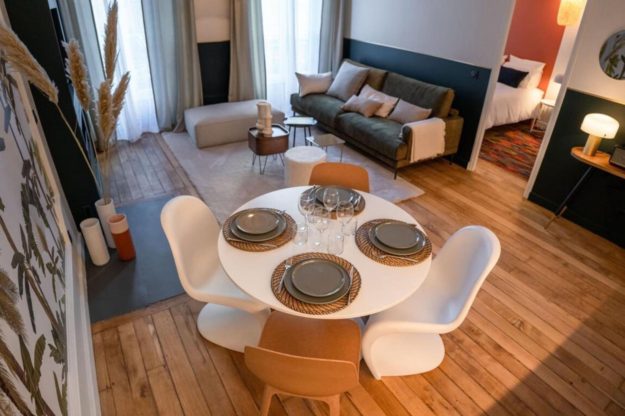Beige Hospitalite - Coco - Hypercentre-2Chambres-Parking-Zen Saint-Etienne  Luaran gambar